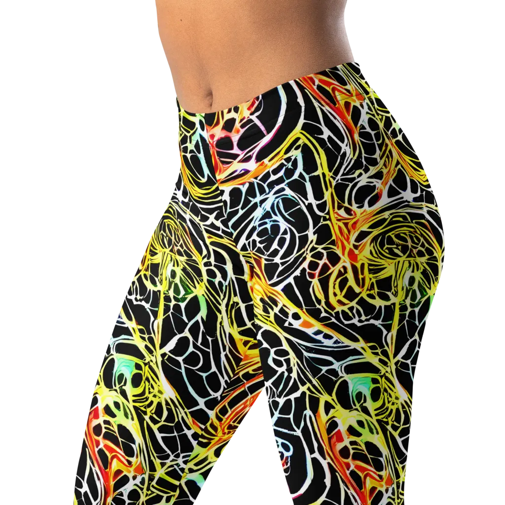 Electric Anatomy on Leggings — Left Front