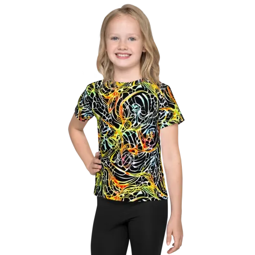 Electric Anatomy on a Kids Crew Neck T-Shirt