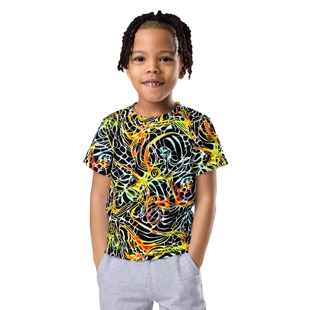 Electric Anatomy on Kids Crew Neck T-Shirt — Front