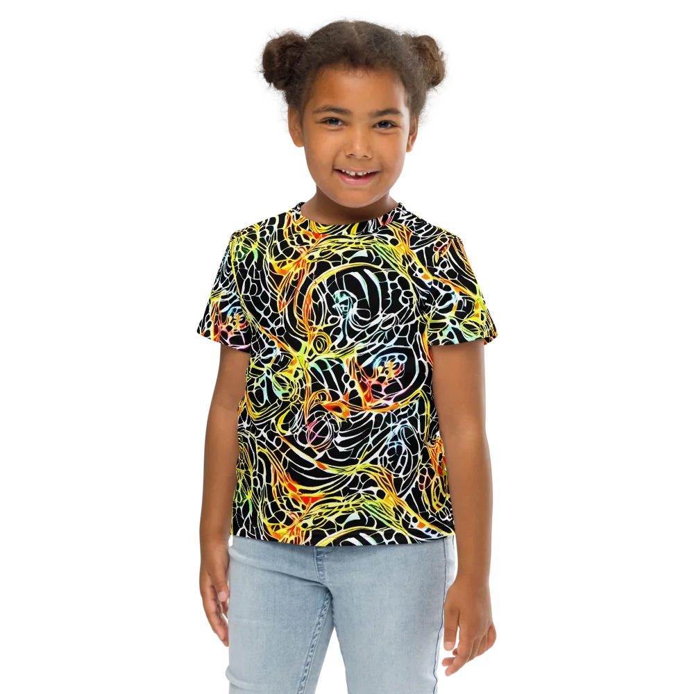 Electric Anatomy on Kids Crew Neck T-Shirt — Front