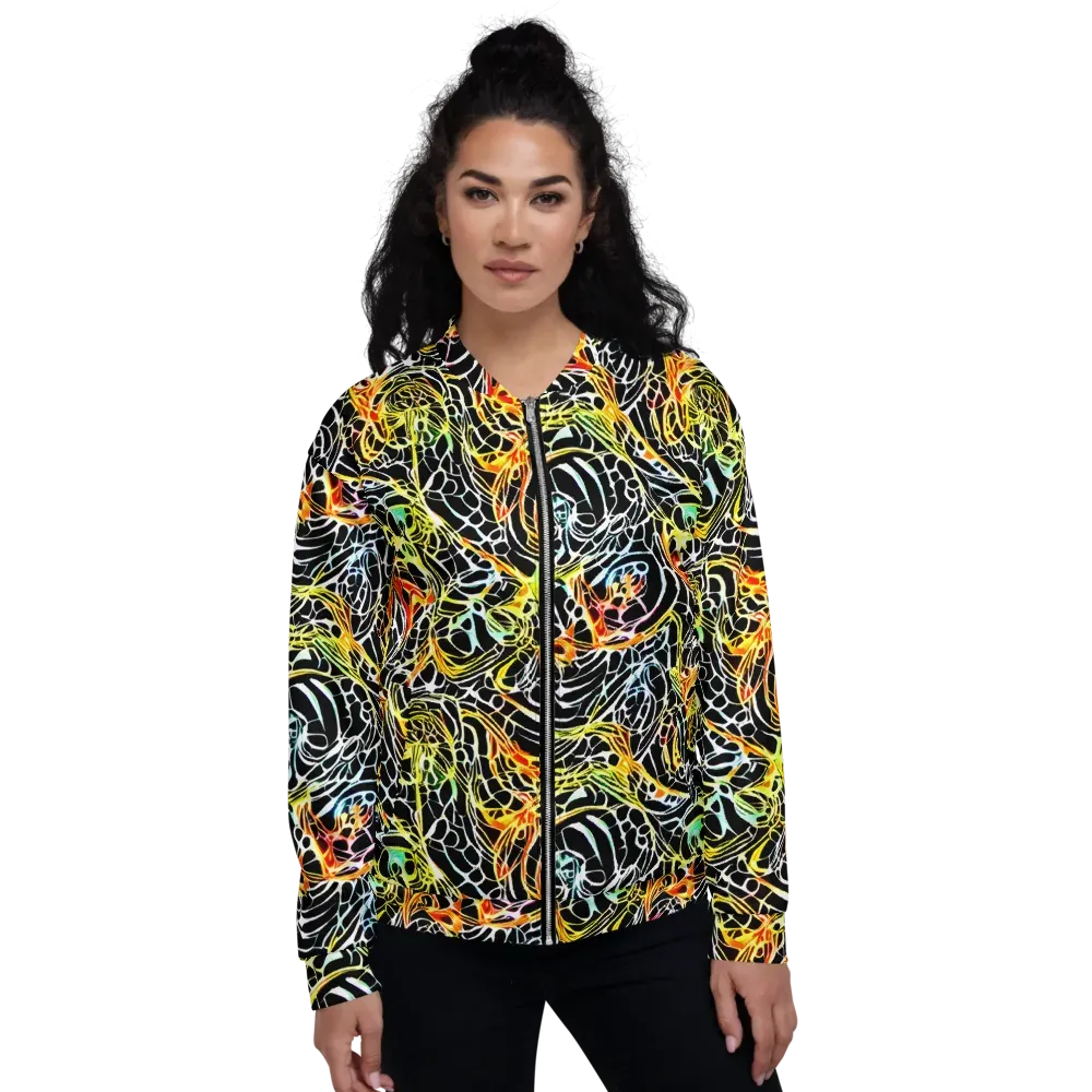 Electric Anatomy on Bomber Jacket — Front