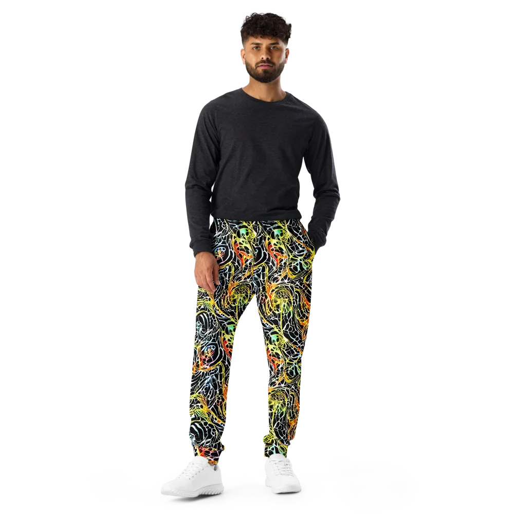 Electric Anatomy on Men's Joggers — Front