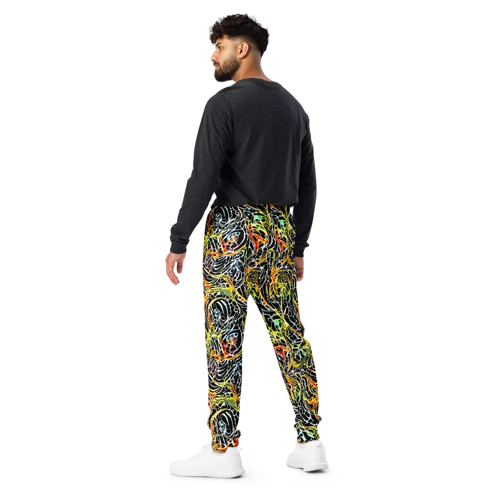 Electric Anatomy on Men's Joggers — Back