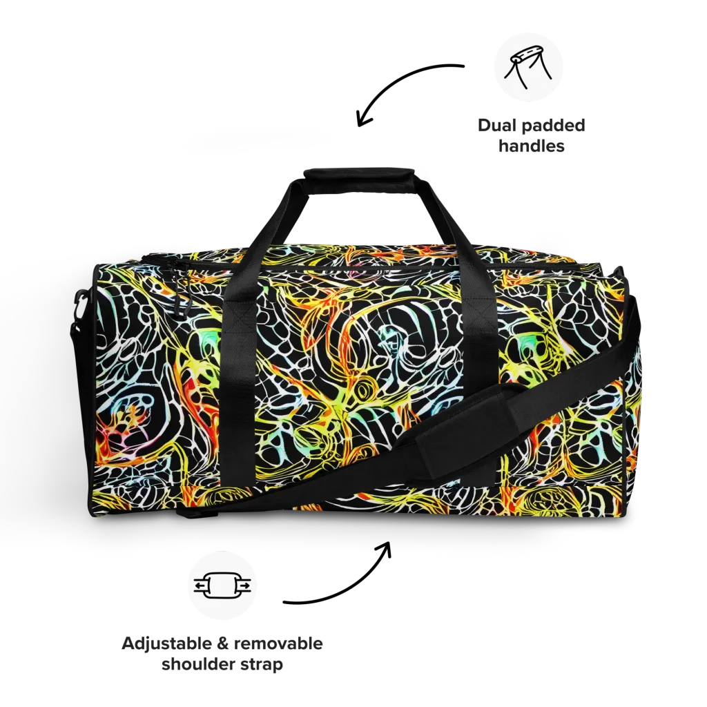 Electric Anatomy on Duffle Bag — Front
