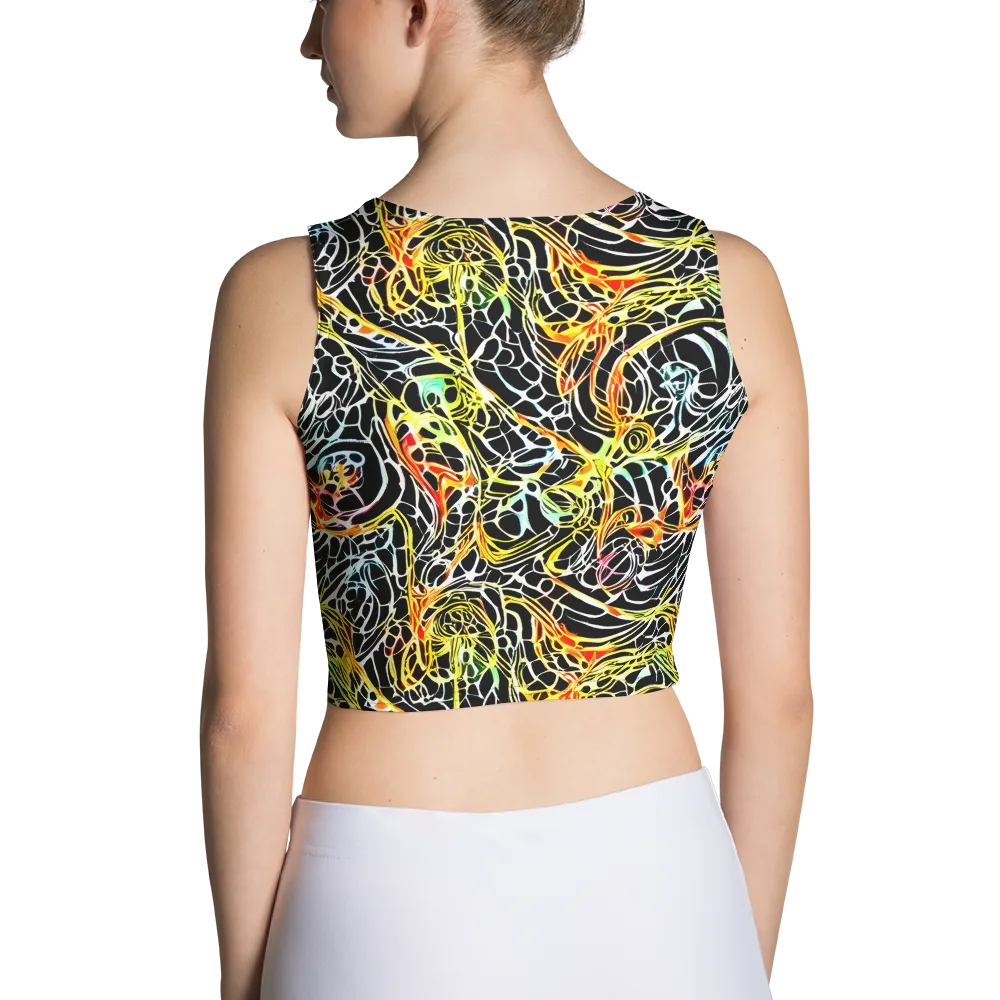 Electric Anatomy on Crop Top — Back