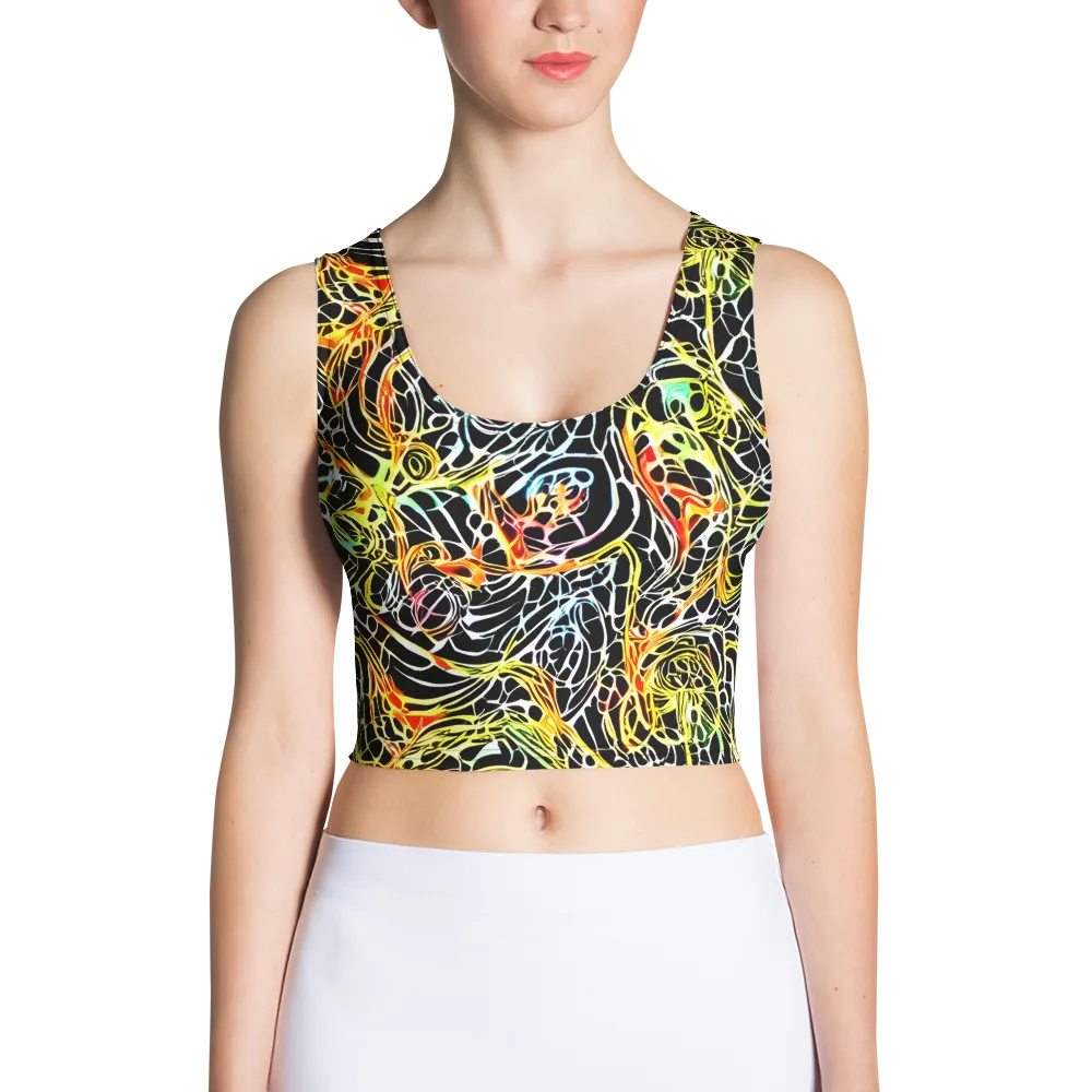Electric Anatomy on Crop Top — Front