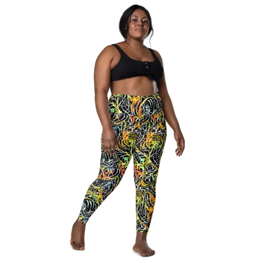 Electric Anatomy on a Leggings with Pockets