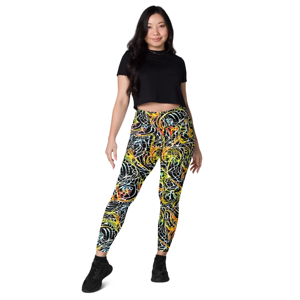 Electric Anatomy on Leggings with Pockets — Front