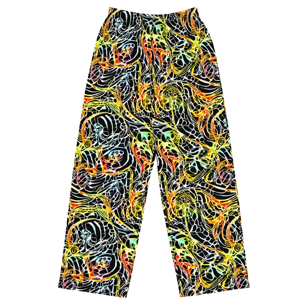 Electric Anatomy on Wide-Leg Pants — Front