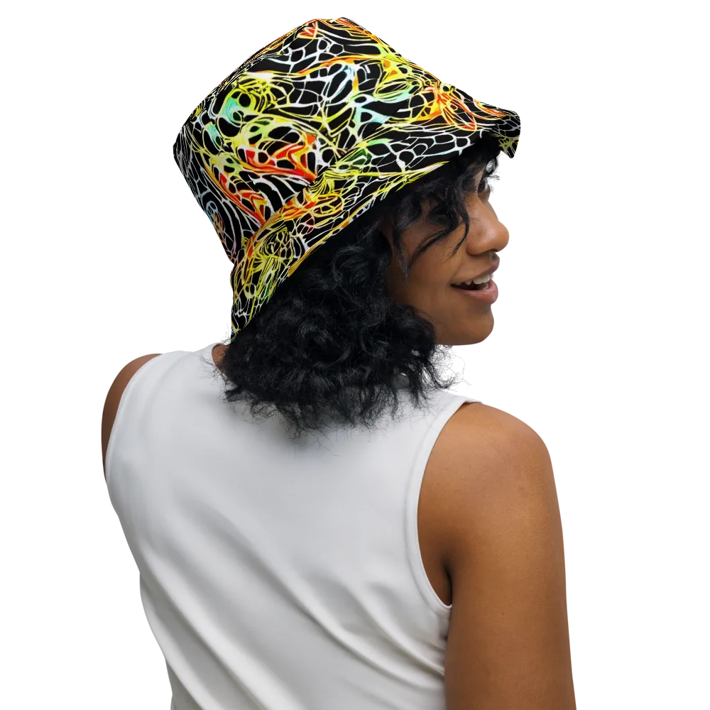 Electric Anatomy on Reversible Bucket Hat — Right Outside