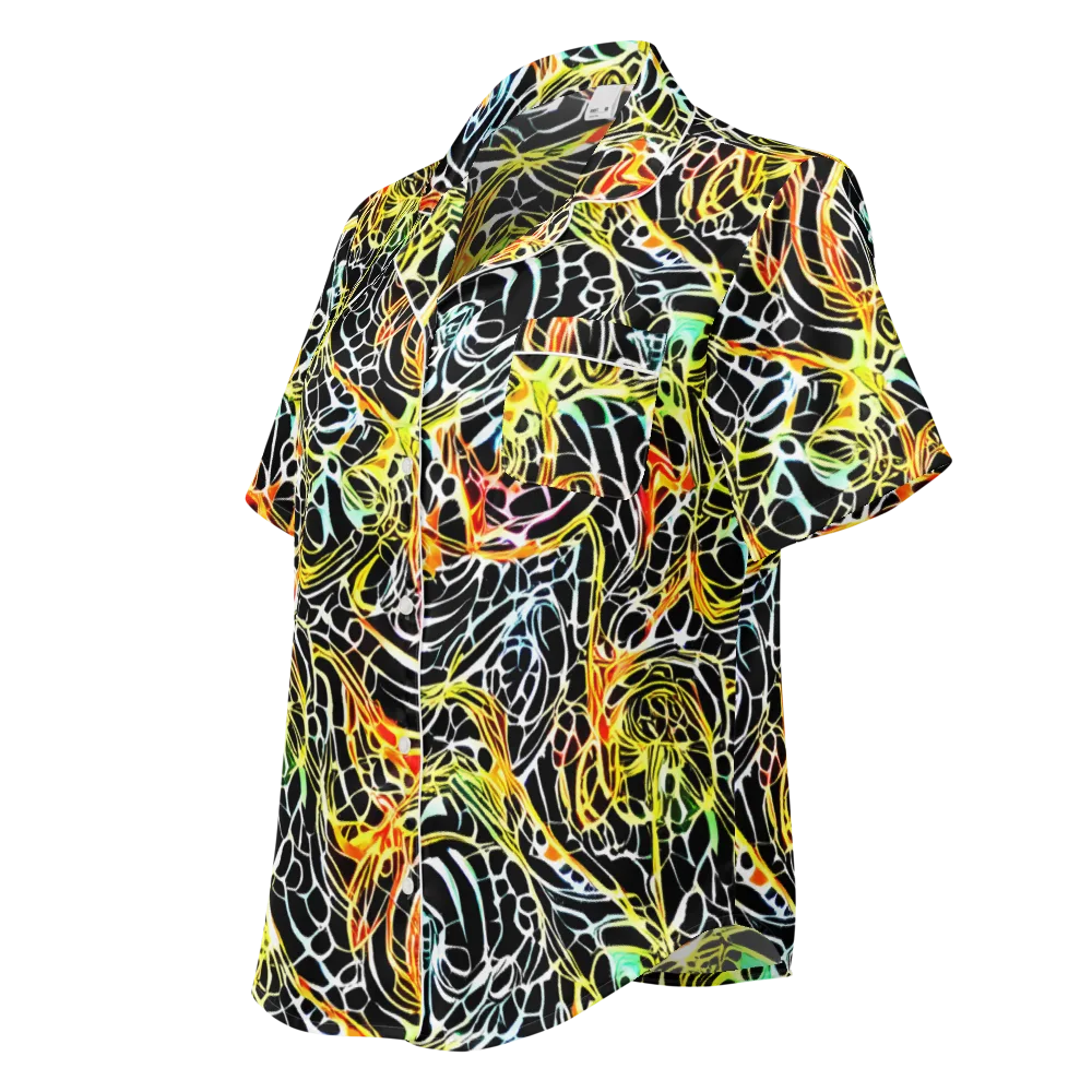 Electric Anatomy on Women's Short Sleeve Pajama Top — Left Front