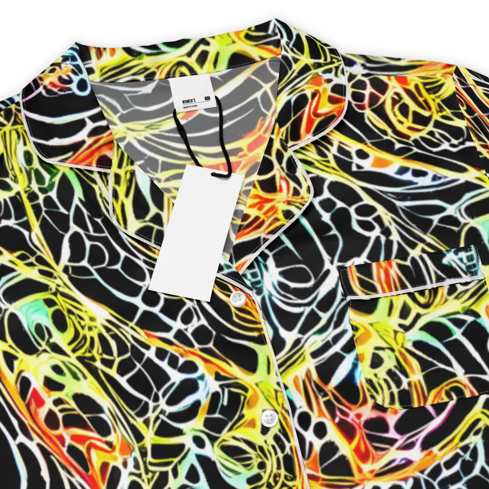 Electric Anatomy on Women's Short Sleeve Pajama Top — Product details