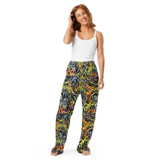 Electric Anatomy on a Women's Pajama Pants