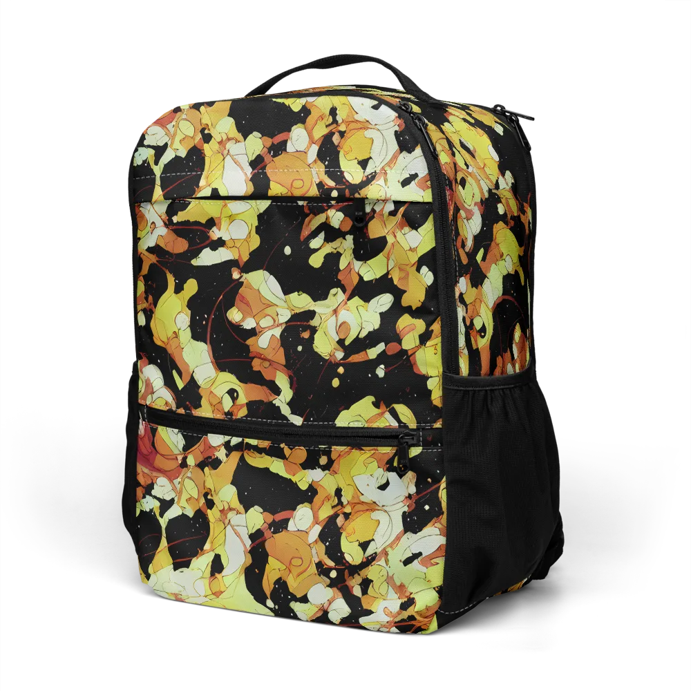 Saffron Orbit on Utility Backpack — Left Front