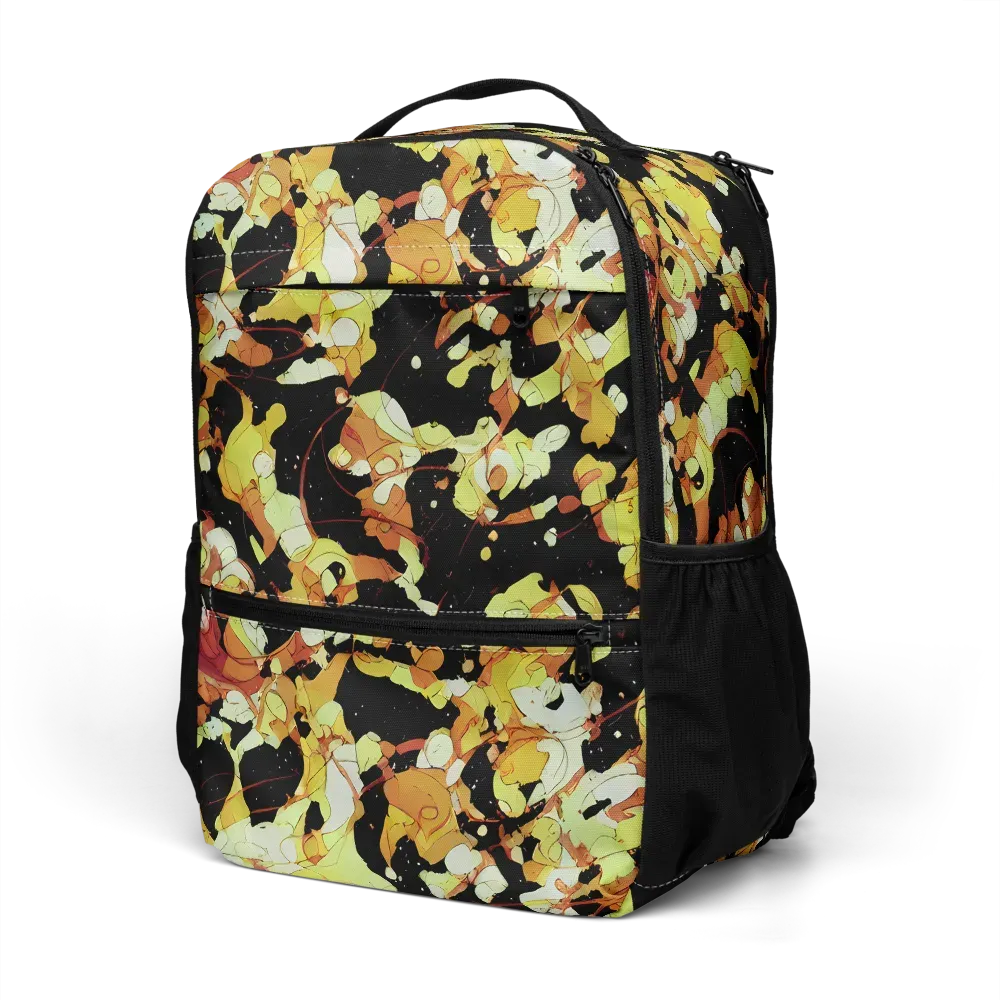 Saffron Orbit on Utility Backpack — Left Front