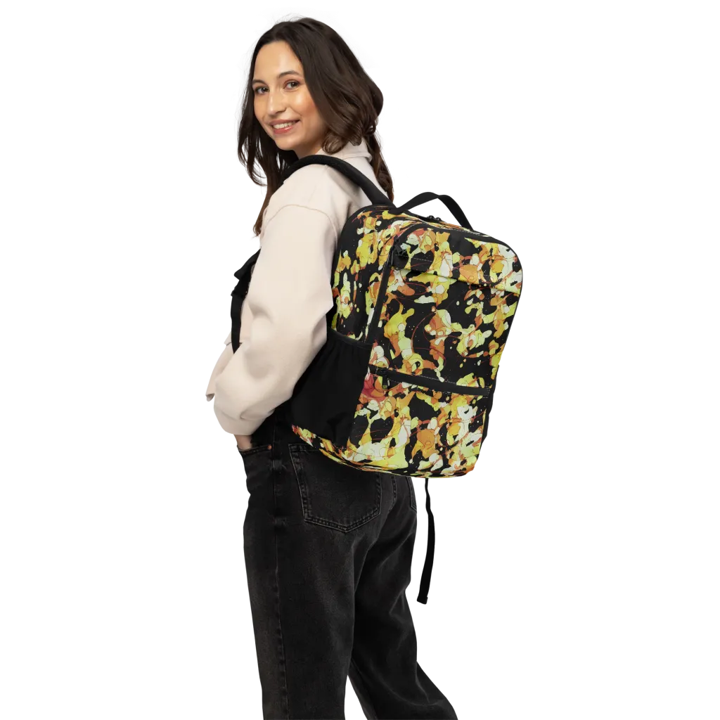 Saffron Orbit on Utility Backpack — Back
