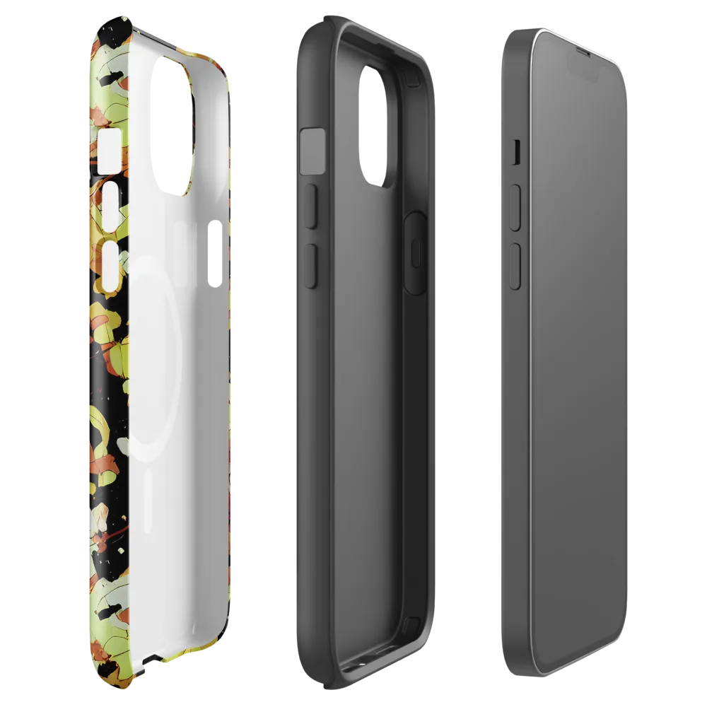 Saffron Orbit on MagSafe Tough Case for iPhone® — Front