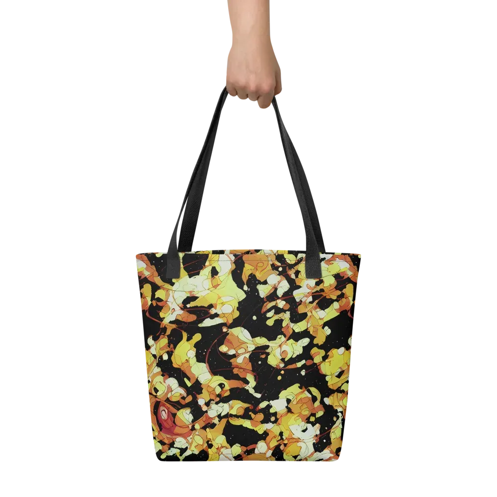 Saffron Orbit on Tote Bag — Front