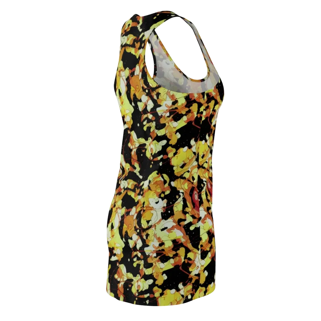Saffron Orbit on Racerback Dress — Back Side