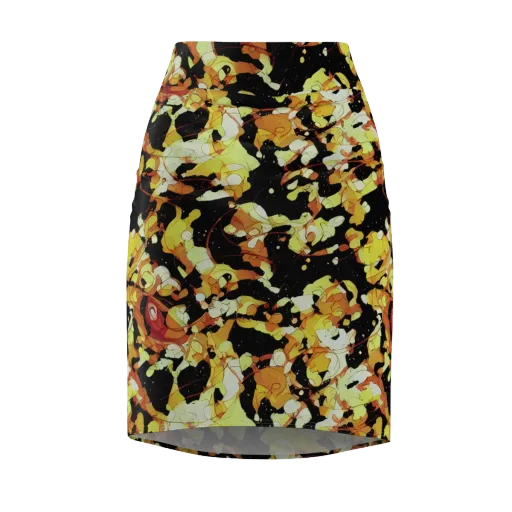 Saffron Orbit on a Pencil Skirt
