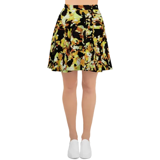 Saffron Orbit on a Skater Skirt
