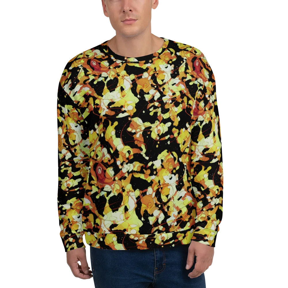 Saffron Orbit on Sweatshirt — Front