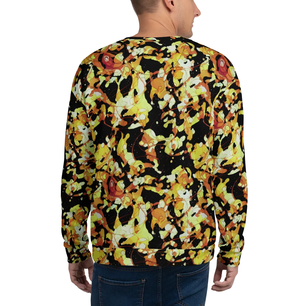 Saffron Orbit on Sweatshirt — Back