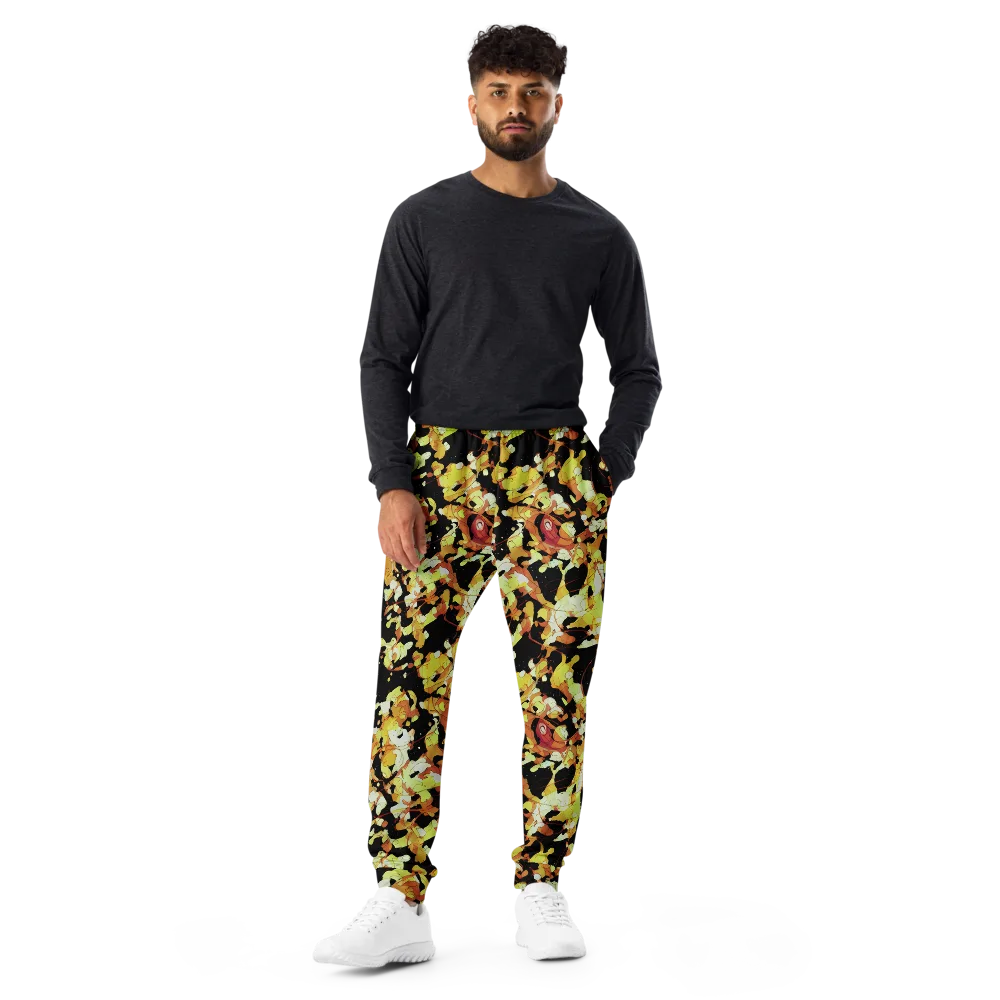 Saffron Orbit on Men's Joggers — Front