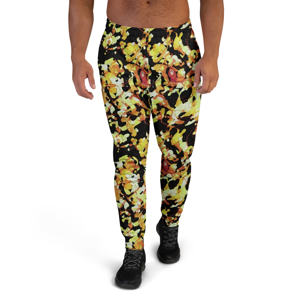 Saffron Orbit on Men's Joggers — Front