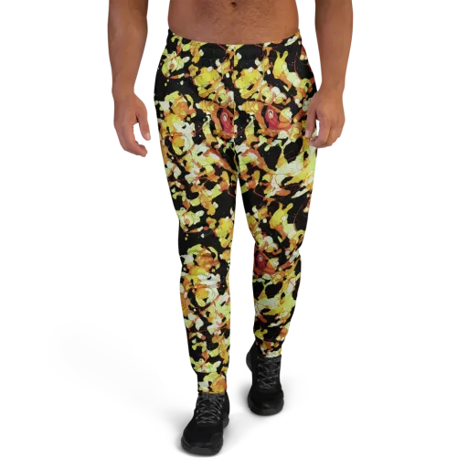 Saffron Orbit on a Men's Joggers