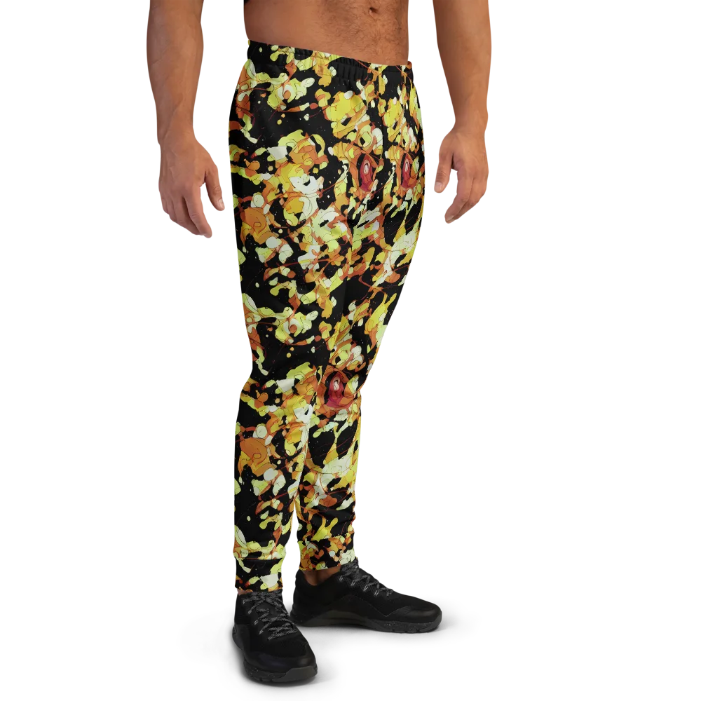 Saffron Orbit on Men's Joggers — Right