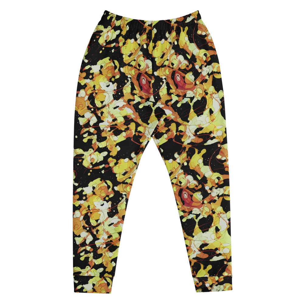 Saffron Orbit on Men's Joggers — Front