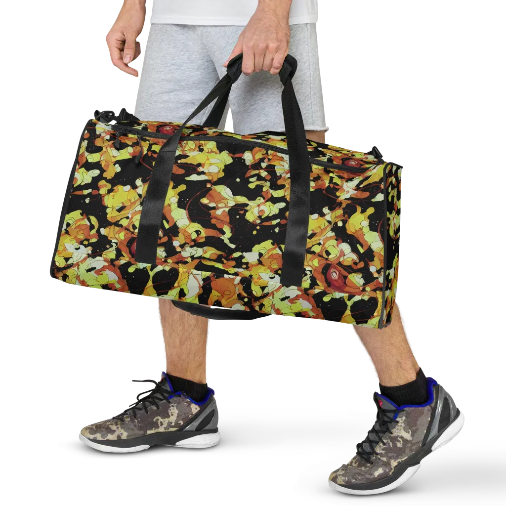 Saffron Orbit on Duffle Bag — Front