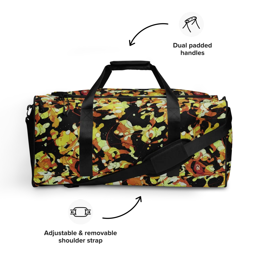 Saffron Orbit on Duffle Bag — Front