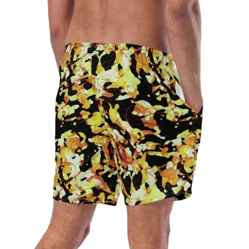 Saffron Orbit on a Swim Trunks