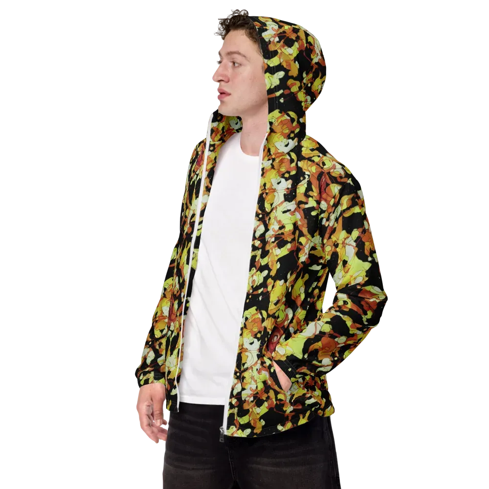 Saffron Orbit on Men's Windbreaker — Left Front