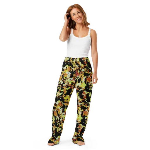 Saffron Orbit on a Women's Pajama Pants