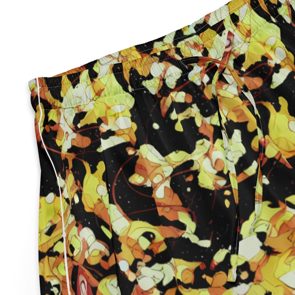 Saffron Orbit on Women's Pajama Shorts — Product details
