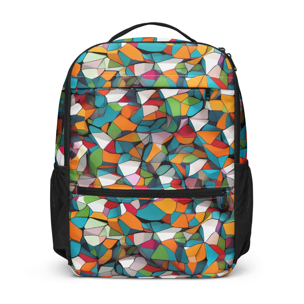 Chromatic Mosaic on Utility Backpack — Front