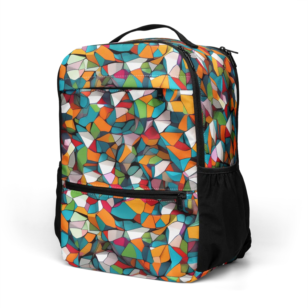 Chromatic Mosaic on Utility Backpack — Left Front