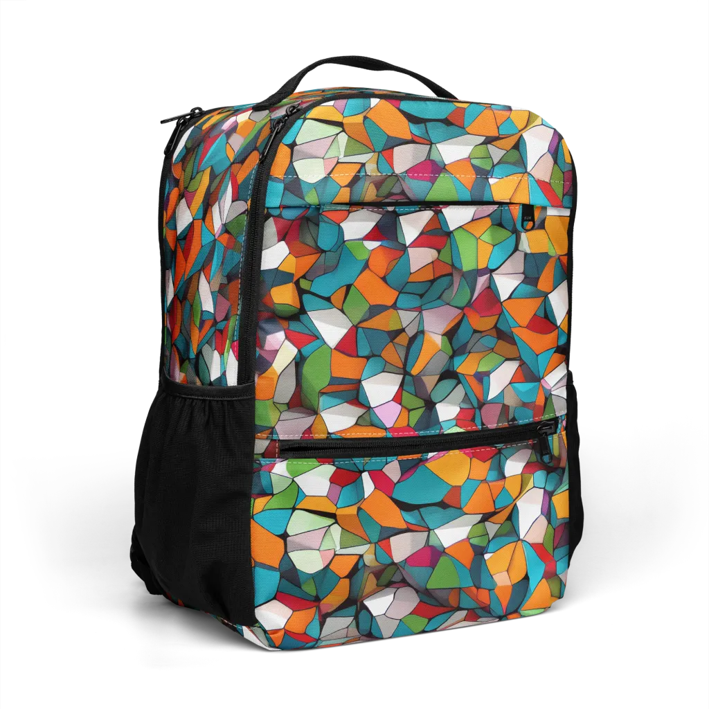 Chromatic Mosaic on Utility Backpack — Right Front