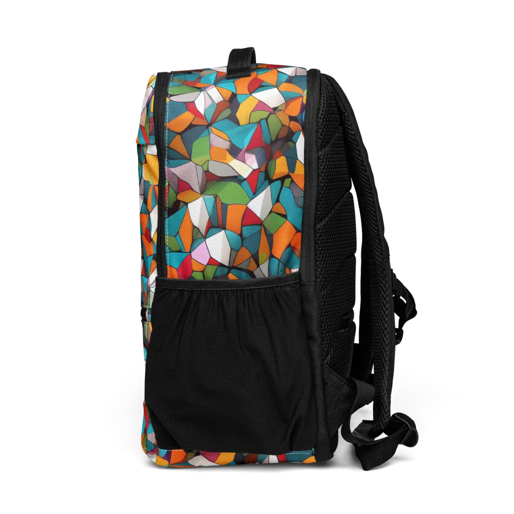 Chromatic Mosaic on Utility Backpack — Left