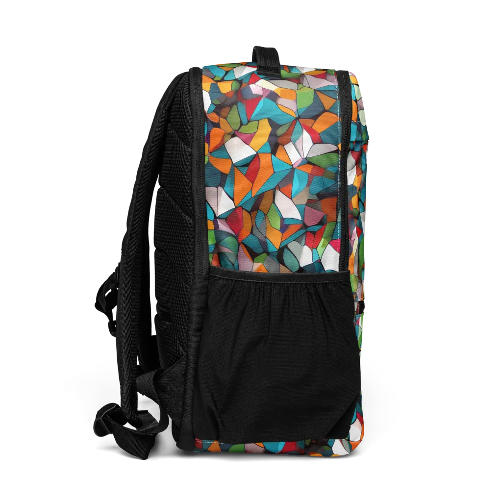 Chromatic Mosaic on Utility Backpack — Right