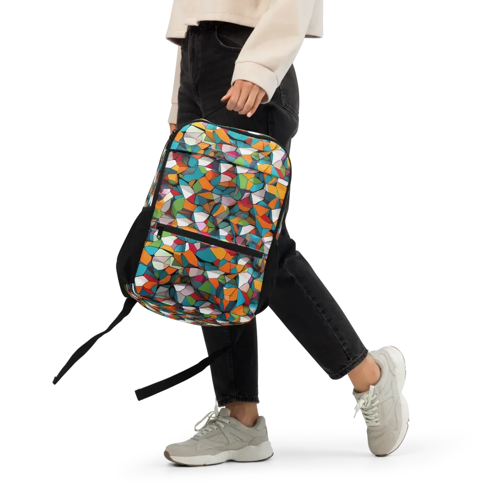 Chromatic Mosaic on Utility Backpack — Front