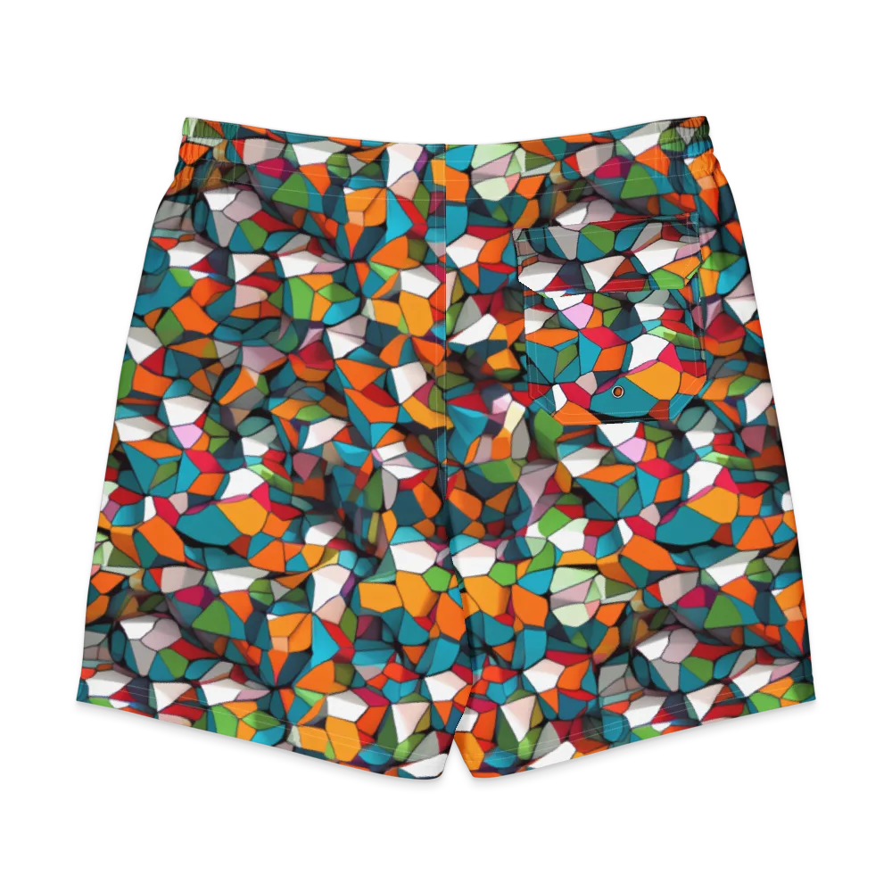 Chromatic Mosaic on Men's Board Shorts — Back
