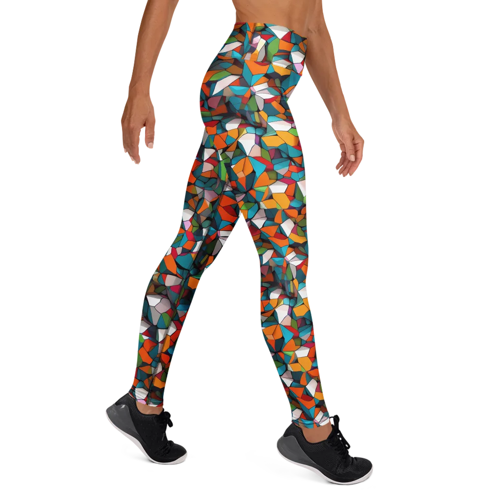 Chromatic Mosaic on Yoga Leggings — Right