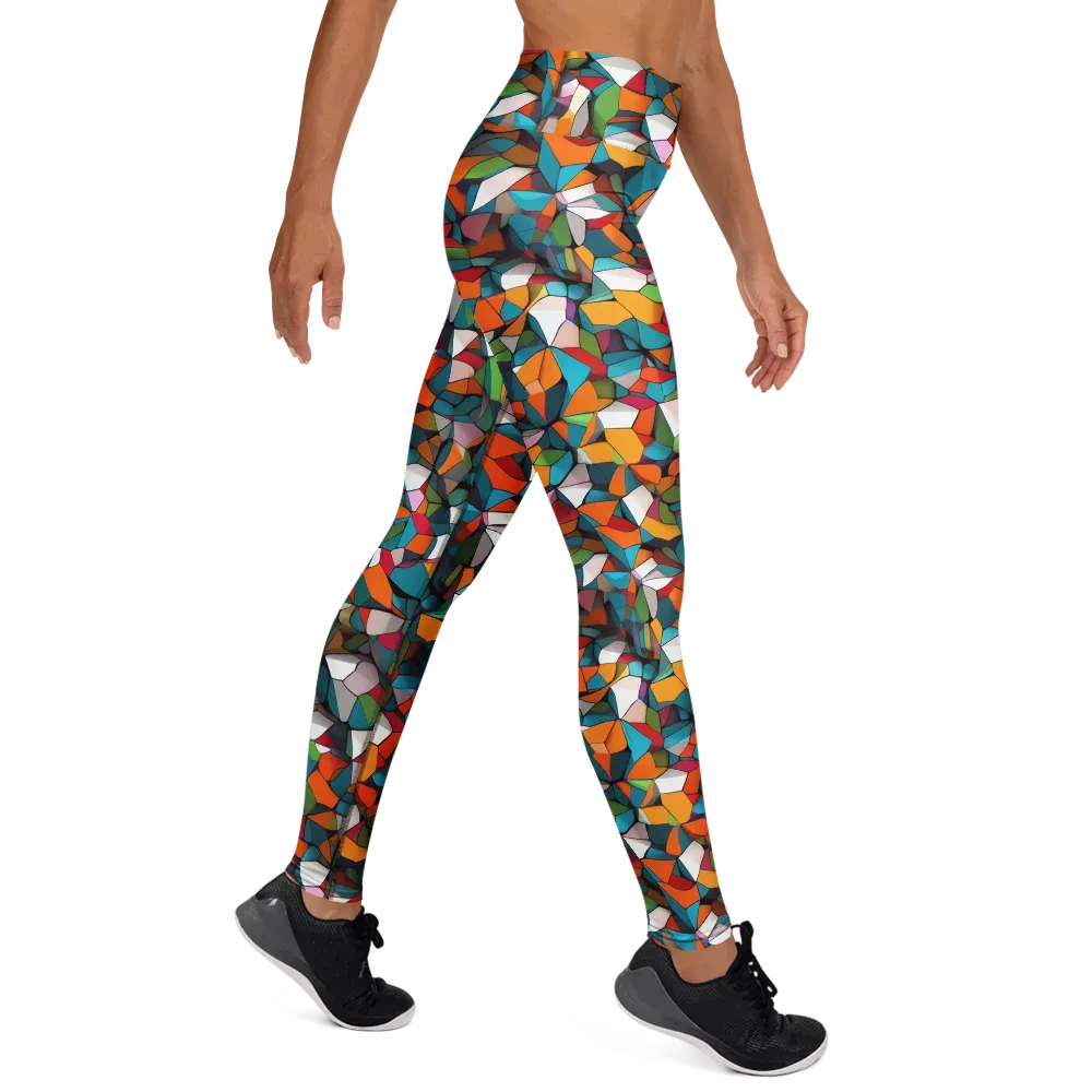 Chromatic Mosaic on Yoga Leggings — Right