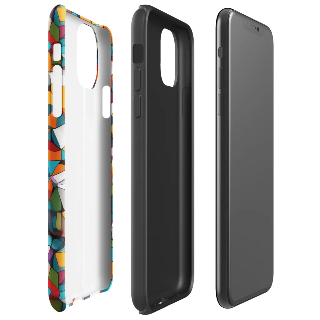 Chromatic Mosaic on Tough Case for iPhone® — Right
