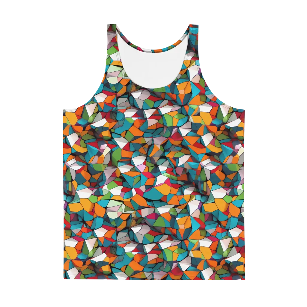 Chromatic Mosaic on Men's Tank Top — Front