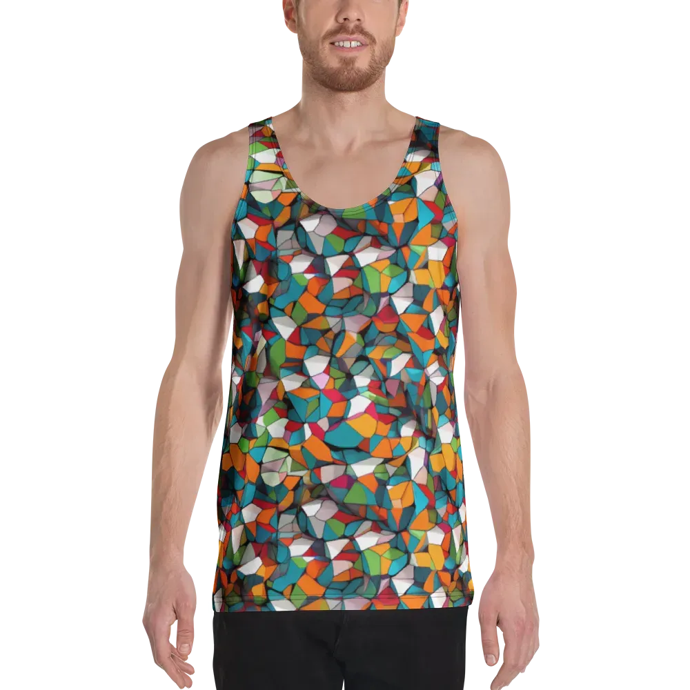 Chromatic Mosaic on Men's Tank Top — Front